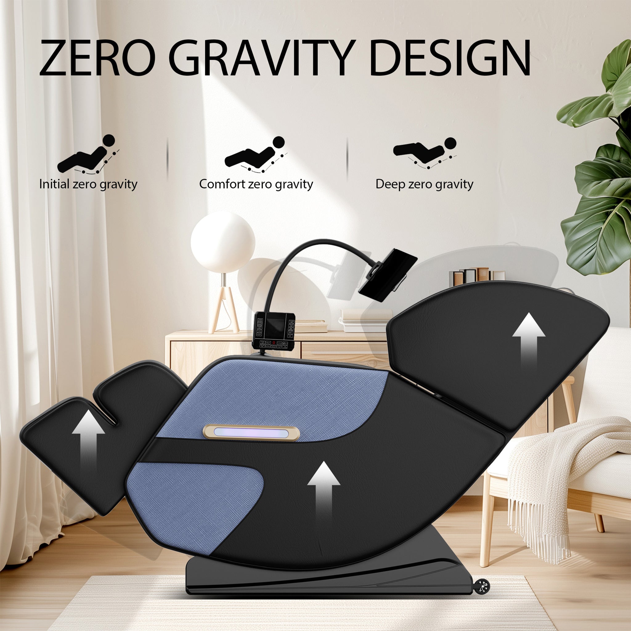 Airvana Imperium Full-Body Zero Gravity Massage Recliner Chair With Ambient Lighting (SAK34591)