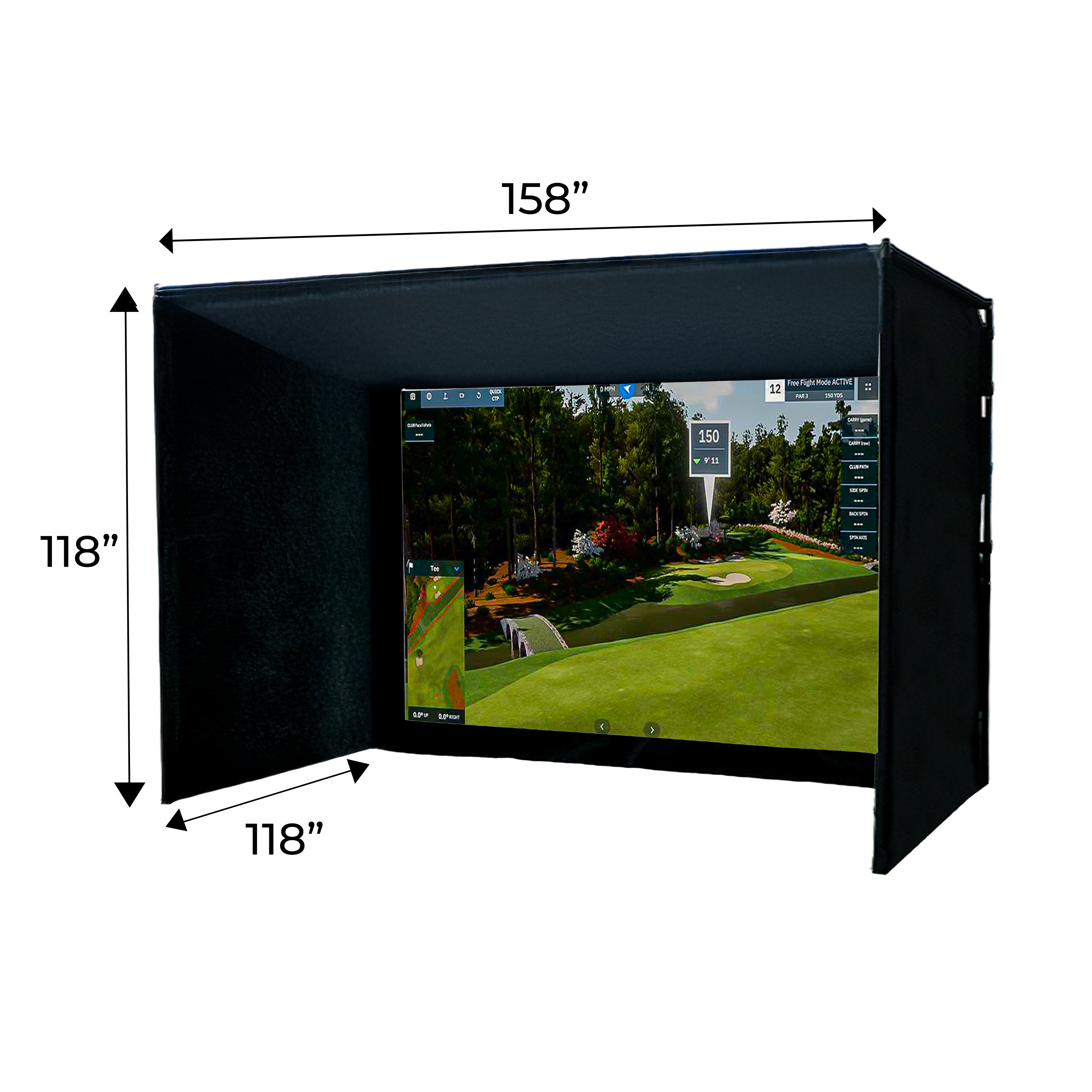 Albatross 13XD Golf Simulator Enclosure by Elite Sim Golf